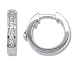 1/4 Carat Channel Set Diamond Earrings in 14k White Gold (with Safety Lock)