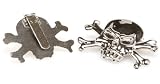 Skull and Crossbone Shoe Clips