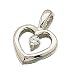 Platinum Solitaire Passionate Heart Pendant