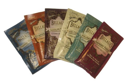 BELLAGIO Gourmet Mocha Hot Cocoa Chocolate 6 Pack Set: Truffle, Vanilla, White Chocolate,... by Caffe D