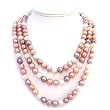 HinsonGayle 8.5-9.5mm Multicolor Baroque Pearl Rope Necklace 66 Inches