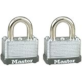 Master Lock 22T Keyed Alike Warded Padlock, 1-1/2 Inch, 2-Pack