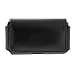 Black Horizontal Pouch Leather Carrying Case with Belt Clip for Apple iPhone 3G, iPhone, BlackBerry 9000 Bold, 8110 Pearl, 8330 Curve, 8120 Pearl, 8130 Pearl, 8310 Curve, 8320 Curve, 8300 Curve, 8100 Pearl, HTC Touch Diamond, Shadow, Touch, XV6900, Dash, S620 ExcaliburLG Dare VX9700, Decoy VX8610, enV2 VX9100, Vu CU920, Glimmer AX830, UX830, Venus VX8800, Motorola Adventure V750, Renegade V950, Z9, V9m RAZR2, V9 RAZR2, V8 RAZR2, Palm 690 CentroSamsung U650 Sway, A827 Access, SGH-T819, SCH-R610, Mysto, SGH-T739 Katalyst