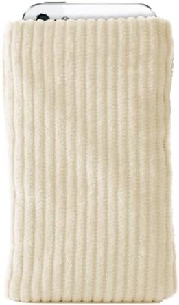 Katinkas USA 4080 Corduroy Sleeve Smart Phone Pouch for Sony Ericsson Active - 1 Pack - Retail Packaging - Creme