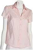 IZOD Women's Lattice Embroidered Short Sleeve Tulip Top, Rosebud, Small