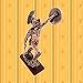 Roman Gladiator statue home copper plated sculpture New