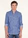 GUESS Durban Long-Sleeve Shirt, INDIGO (LARGE)