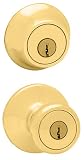 Tools & Hardware : Kwikset 695T 3 CP Security Tylo Knob Combo Kit, Polished Brass