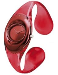 Nike Presto Duo Metal Medium Womens Watch - Flame Red/Stainless Steel - WT0029-630