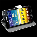White Flip Stand Leather Case Hard Cover For Samsung Galaxy Note GT-N7000 i9220