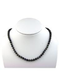 Easigo Jewelry Ocean Cultured Pearl Necklace 18" long 6mm in 14k White Gold