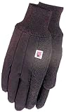 Wells Lamont 302S Men's Brown Jersey Glove with Hob-Nob Dots (S)