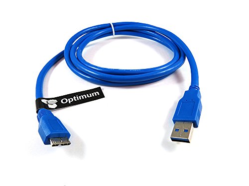 Optimum Orbis USB 3.0 Micro-B plug Data Sync Cable for External HDD Toshiba Canvio, Slim, Basics 3.0, Connect; HDTB210XK3BA HDTC720XK3C1 HDTC710XK3A1 HDTB220XK3CA HDTC710XS3A1 HDTC720XS3C1 HDTD210XS3E1 HDTC705XK3A1 HDTB205XK3AA HDTD210XK3E1 500GB 1TB 2TB Portable Hard Drive