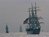 The United States Coast Guard Ship Eagle with Several Other Sailing Ships National Geographic Collection Photographic Poster Print, 24x18