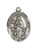 Our Lady of Assumption Sterling Silver Medal with 18 Sterling Chain Patron Saint of Cajuns & Acadians