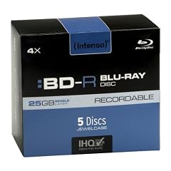 Intenso BD-R 25GB, 4x Speed, 5er Pack Jewelcase Blu-Ray Rohlinge