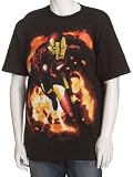 Marvel Men's Ironman Smoulder Flare Short Sleeve T-Shirt