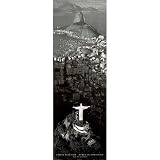 (21x62) Rio De Janeiro (Cristo Redentor, Mureo Do Corcovado, Door) Art Poster Print