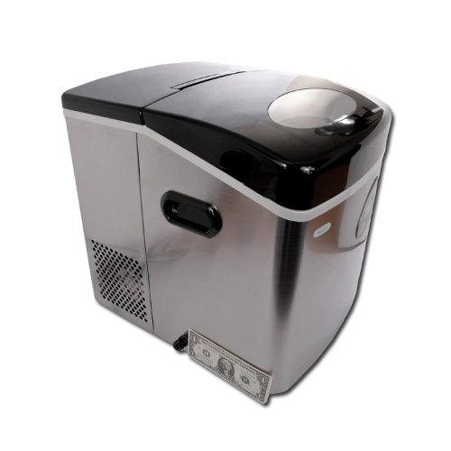 NewAir AI-210SS Portable Ice Maker With HighQuality Stainless Steel Finish