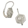 14kt White Gold Diamond Filigree Fancy Earrings