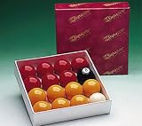 Supapro Red and Yellow Pool Balls 2 inches (52mm)