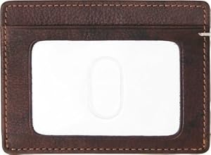 Milano Credit Card Case, Tan/ Brown