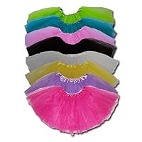 Girls Basic Ballerina Tutu Ballet Dress-up 2 Layer Tutus Select: Pink