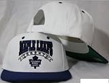 Toronto Maple Leafs Snapback White/Blue Two Tone Adjustable Plastic Snap Back Hat / Cap