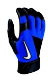 Nike GB0302 Diamond Elite Edge Batting Gloves - Adult - Black/Royal
