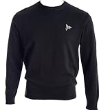 Henleys Crew Neck Top Knit - Black - Mens