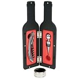 Wyndham House 4 Piece Wine Set in Bottle Shaped Case