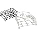 Kitchen & Housewares : Wrought iron vintage French style napkin holder dispenser White of Dark