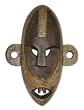 Wood mask, 'Alert Boa Warrior' Wood mask, 'Alert Boa Warrior'
