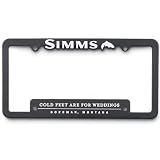 Simms License Plate Holder Black