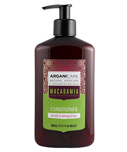 Arganicare Hydrating Macadamia Conditioner for Dry and Damaged Hair with Organic Argan and Macadamia Oil (13.5 Fluid Ounce)