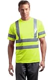 Cornerstone ANSI Class 3 Short Sleeve Snag-Resistant Reflective T-Shirt, Safety Yellow, XL