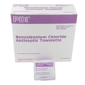 Antiseptic Wipes, 5 x 8, 100 box, Sold as a 2-BOX SET by Safety