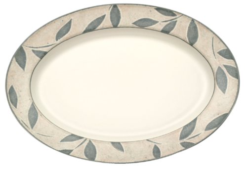 Mikasa Nature's Song 15-Inch Stoneware Oval Platter