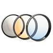 Verlaufsfilter-Set (grau, blau, orange) 58mm