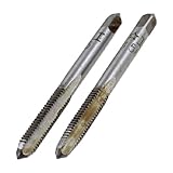 uxcell ねじ切中タップ 転造タップ　マシンテーパータップ　切断直径5mm　3フルート　HSS　2個