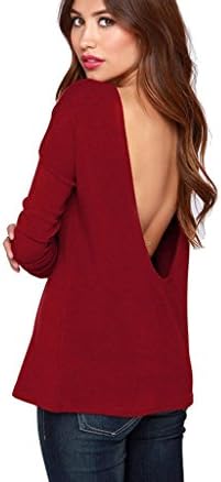 Ladies Blouse Flowy Baggy Loose Tops Shirt Vest with Sexy Back