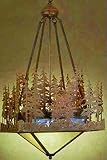 LAMPS BEAUTIFUL Rustic Lodge Pine Lake Chandelier by Meyda Tiffany--Excellent customer service--see our feedback.