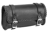 ALC Saddlebags 8264B Premium Vinyl Oval Fork Bag with Braid