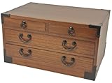 Asian Kobako Chest 4 Drawers with Teak Finish