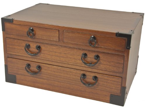 Asian Kobako Chest 4 Drawers with Teak Finish