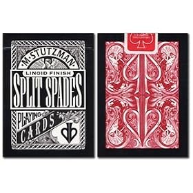 RARE David Blaine SPLIT SPADES [RED] Playing Cards Deck at Ellusionist.com