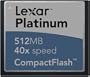 Lexar CF512-40-634 512MB Platinum Compact Flash
