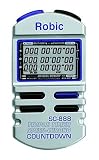 ROBIC SC 888 features up to 450 memory recall, user-selected lap or split timer display and fastest and slowest lap readout.