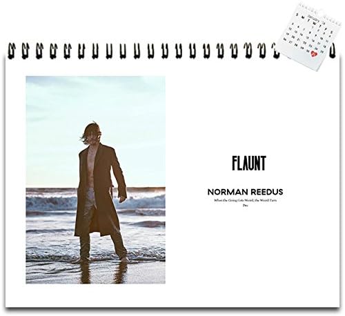 Norman Reedus Sunset on the Beach 2016 Wall Calendar 17" x 11"
