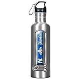 New York Yankees MLB 2009 World Series Champs 1 Liter Aluminum Water Bottle (Silver)